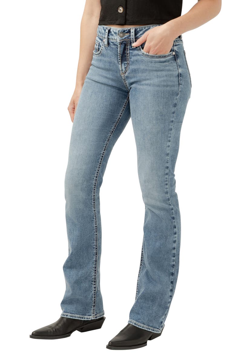 Silver Jeans Co. Suki Curvy Slim Bootcut Jeans, Alternate, color, Indigo
