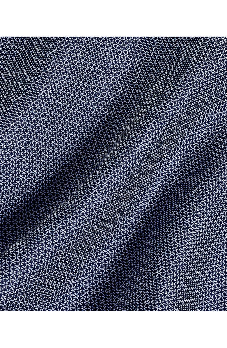 David Donahue Micro Print Short Sleeve Shirt, Alternate, color, 