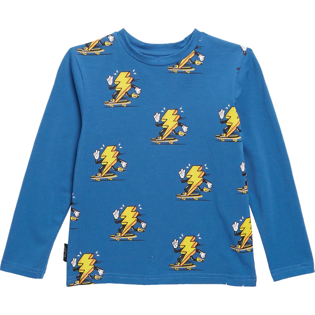 TINY TRIBE Kids' Skating Bolts Graphic T-Shirt in Blue