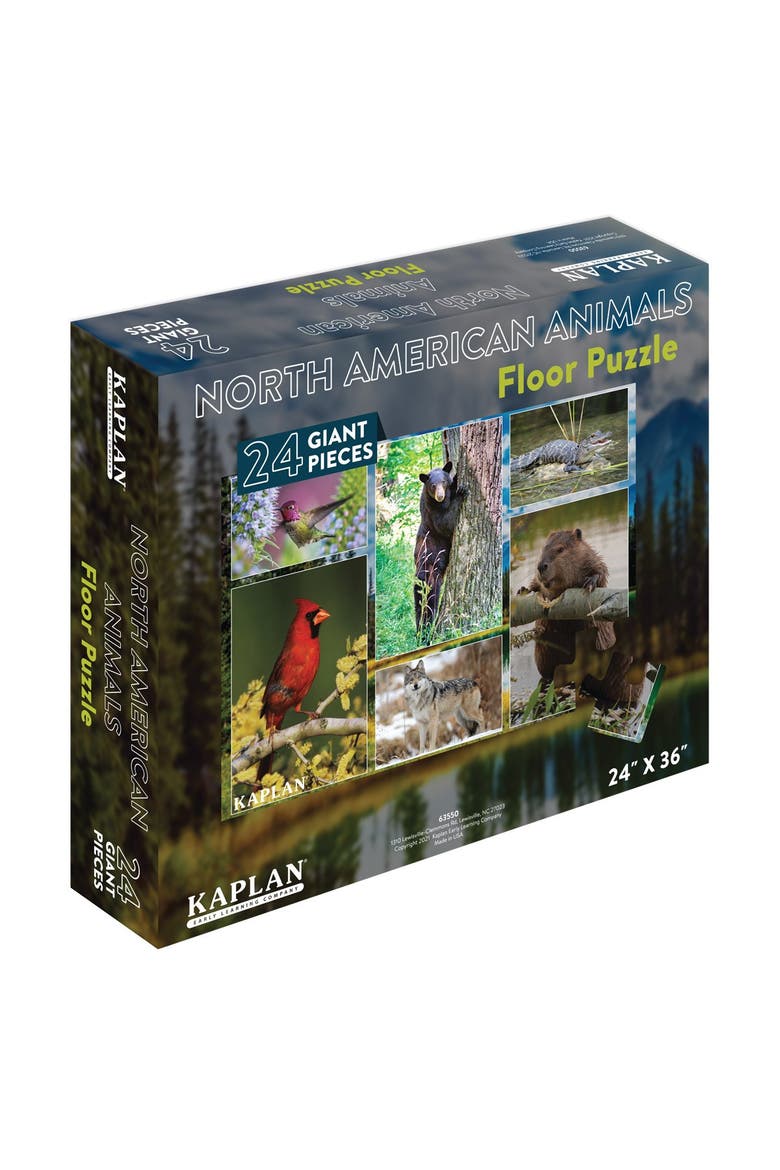 North American Animals Floor Puzzle - 24 Pieces, Alternate, color, Multicolored