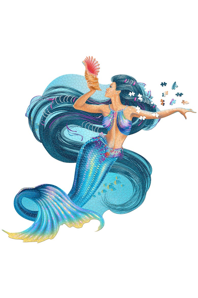 Mermaid 1000 Piece Jigsaw Puzzle, Alternate, color, Multicolored
