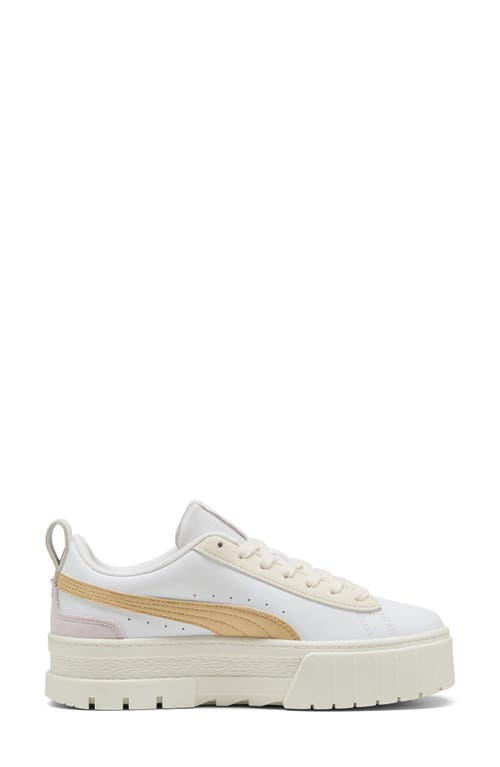 Puma Mayze Secret Garden Women's Sneakers In White-white