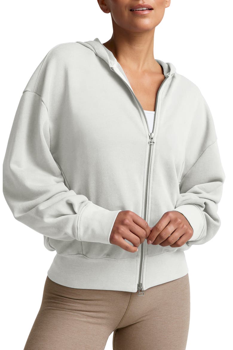 Fade Out Full Zip Hoodie, Main, color, WASHED VINTAGE WHITE