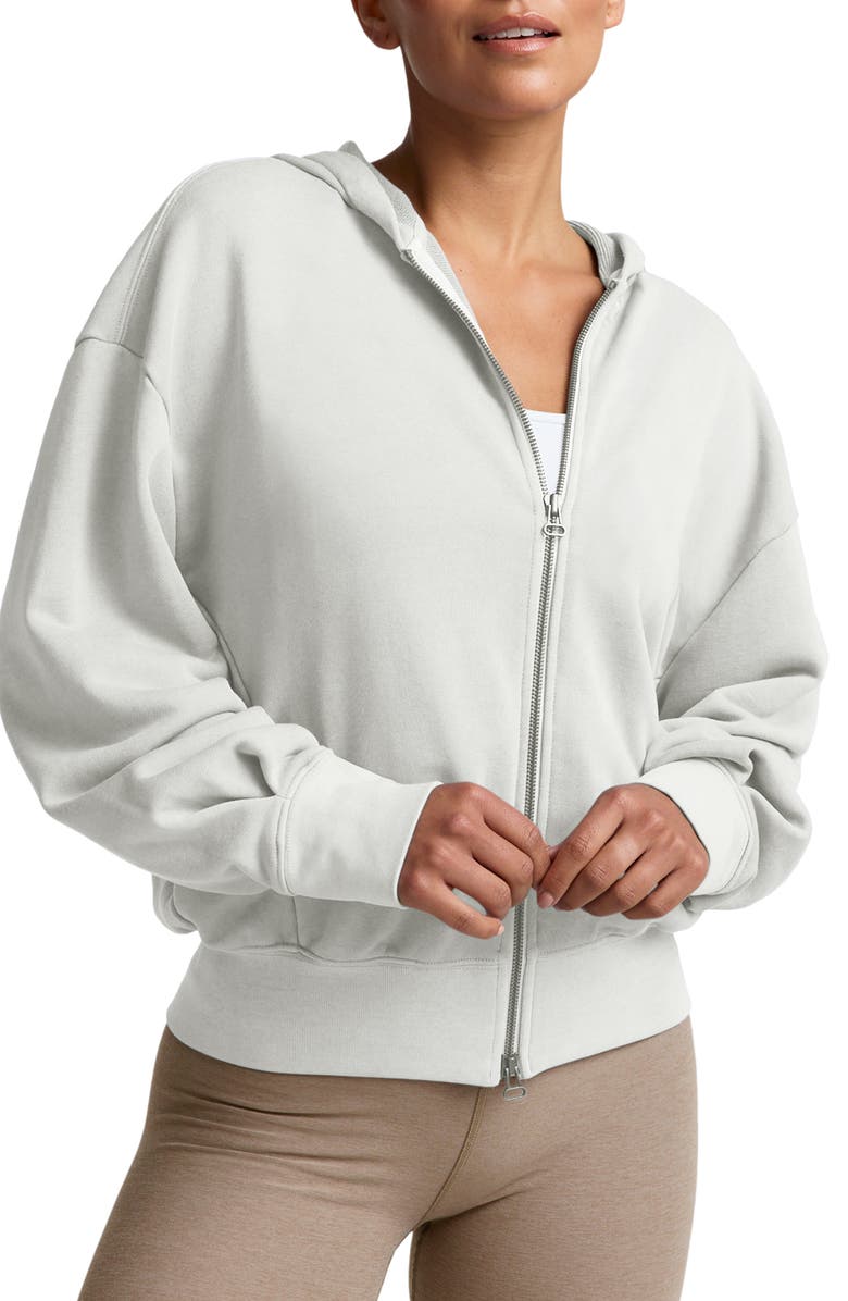 Beyond Yoga Fade Out Full Zip Hoodie, Main, color, Washed Vintage White