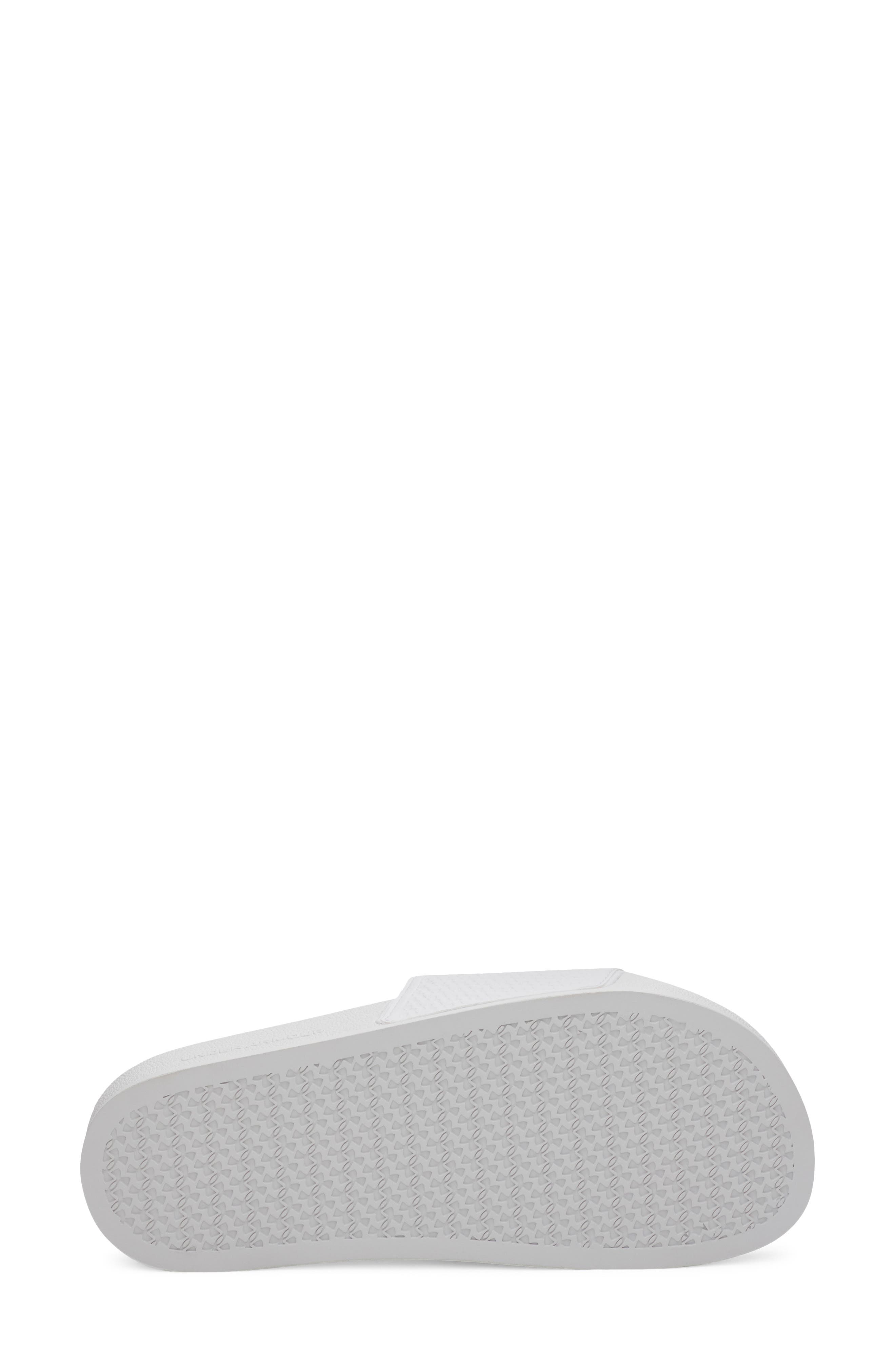 UA ARMR Slide Sandal, Alternate, color, WHITE / WHITE / IRIDESCENT