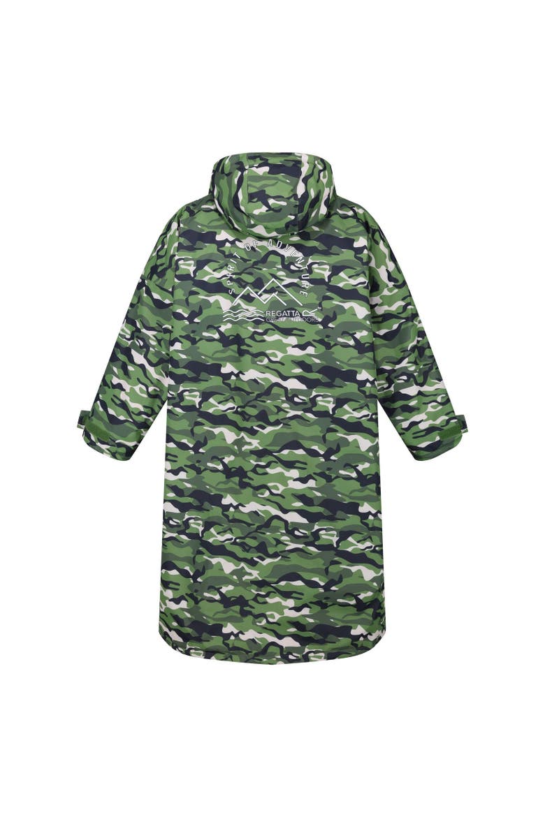 Gender Inclusive Camouflage Oversized Changing Robe, Alternate, color, Cactus Green