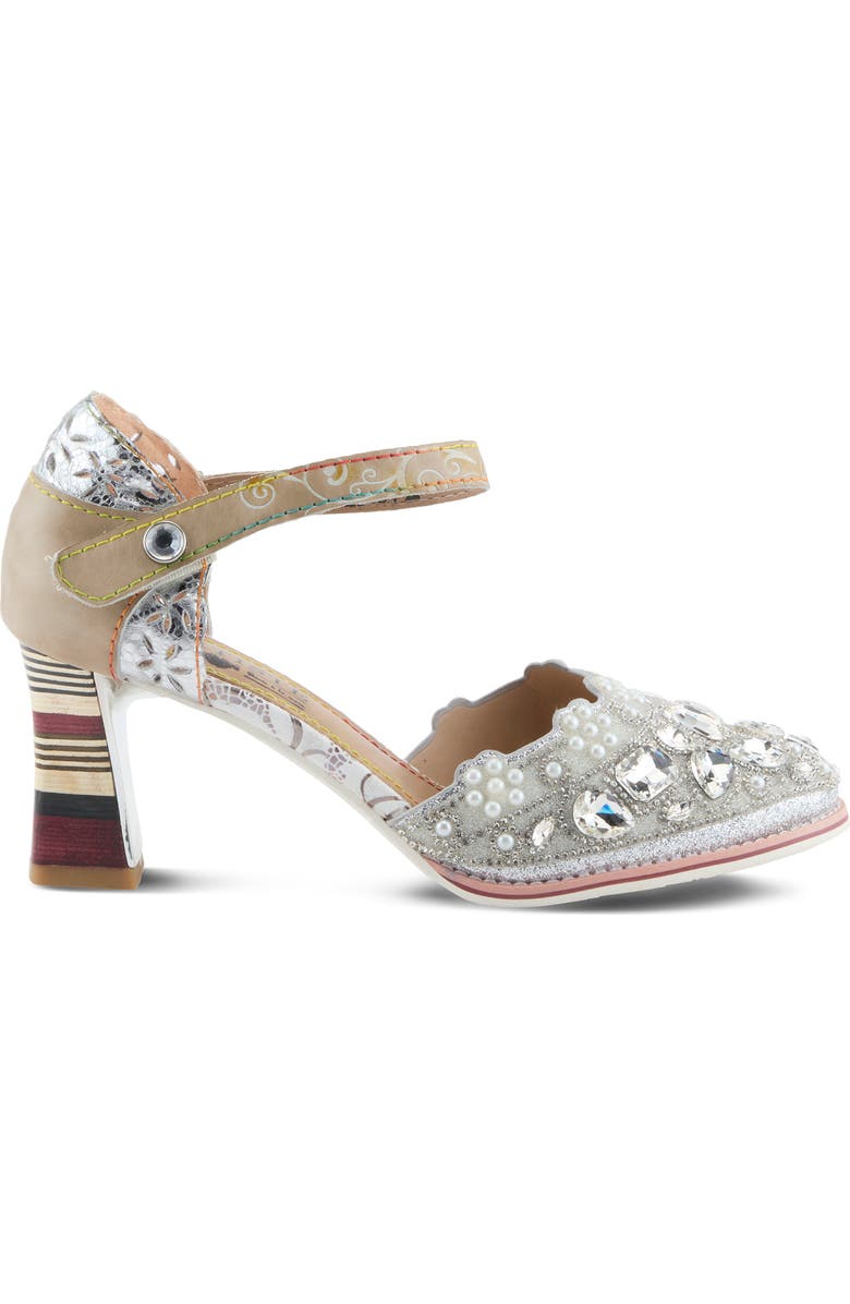 L'Artiste by Spring Step Gem Pump, Alternate, color, Silver Multi