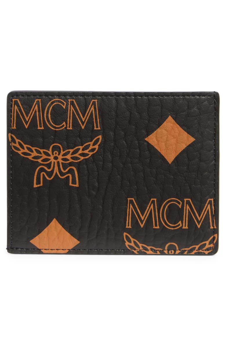 MCM Aren Card Wallet, Alternate, color, Black