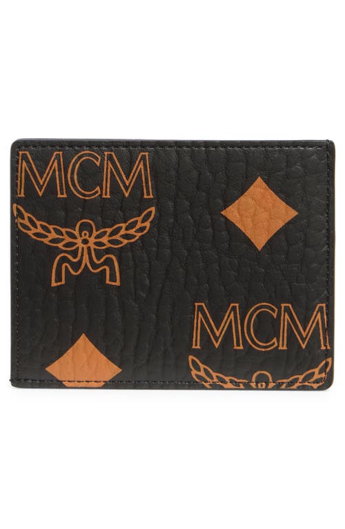 Mcm Aren Card Wallet In Black