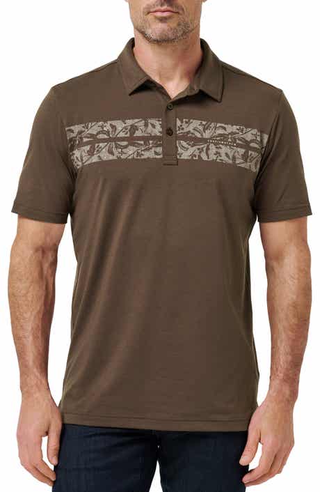 TravisMathew Orchard Walk Floral Stripe Polo