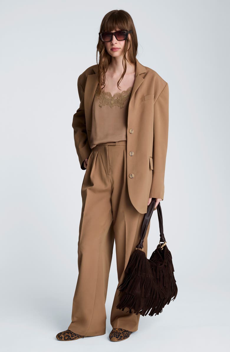 Kenneth Cole Lace Trim Camisole, Alternate, color, Mesquite