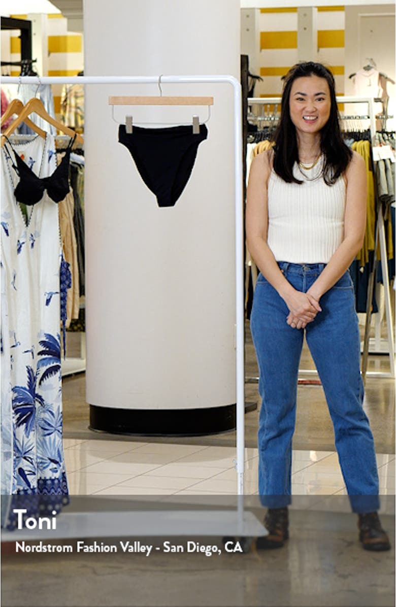 Saltwater Solids Max High Cut Bikini Bottoms, sales video thumbnail