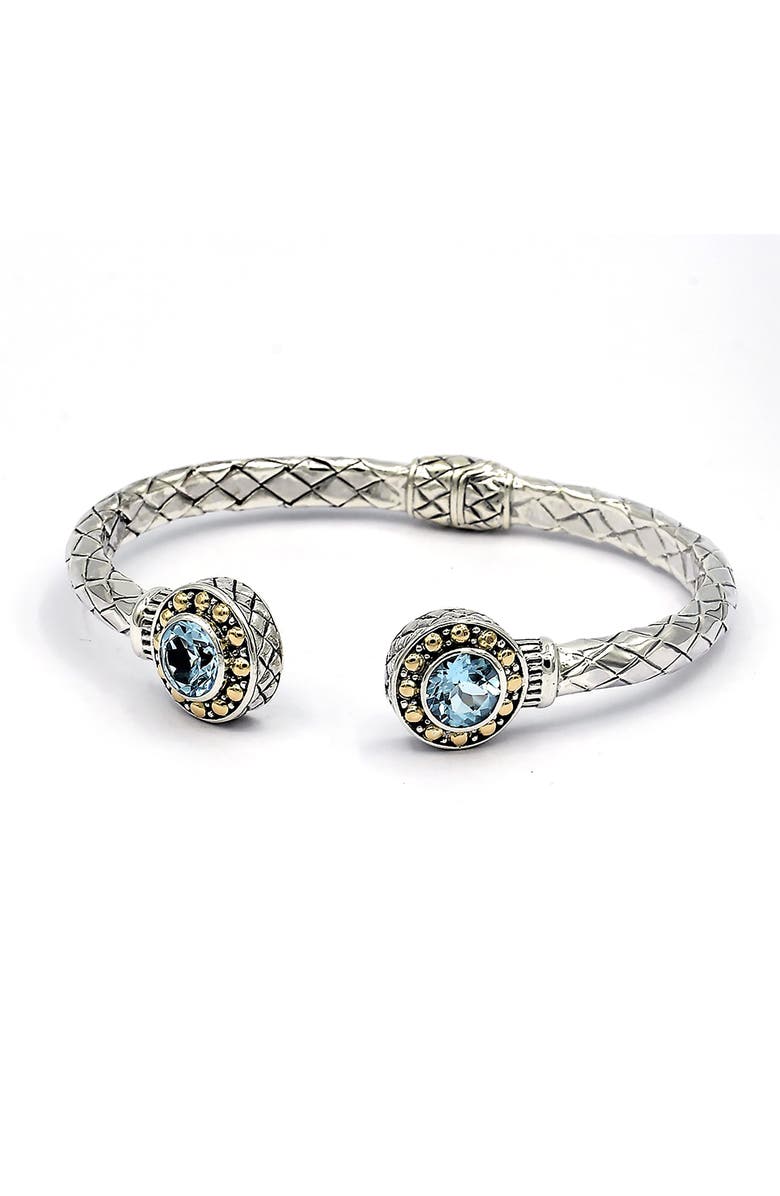 SAMUEL B. Woven Bangle, Main, color, Blue