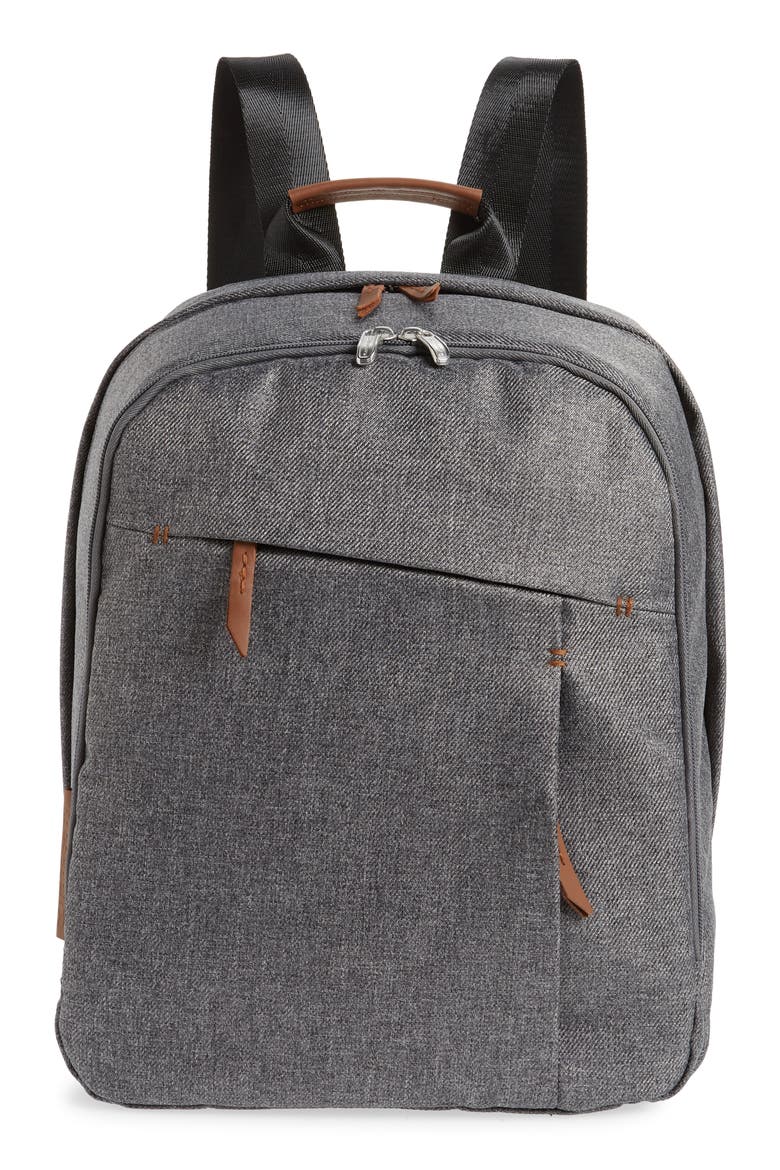 Diaper Changing Backpack, Main, color, CHARCOAL MELANGE