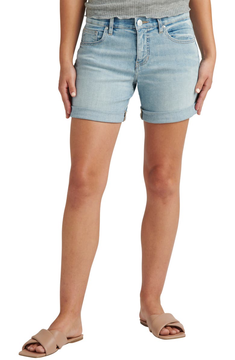 JAG Jeans Alex Boyfriend Denim Shorts, Main, color, Skylight