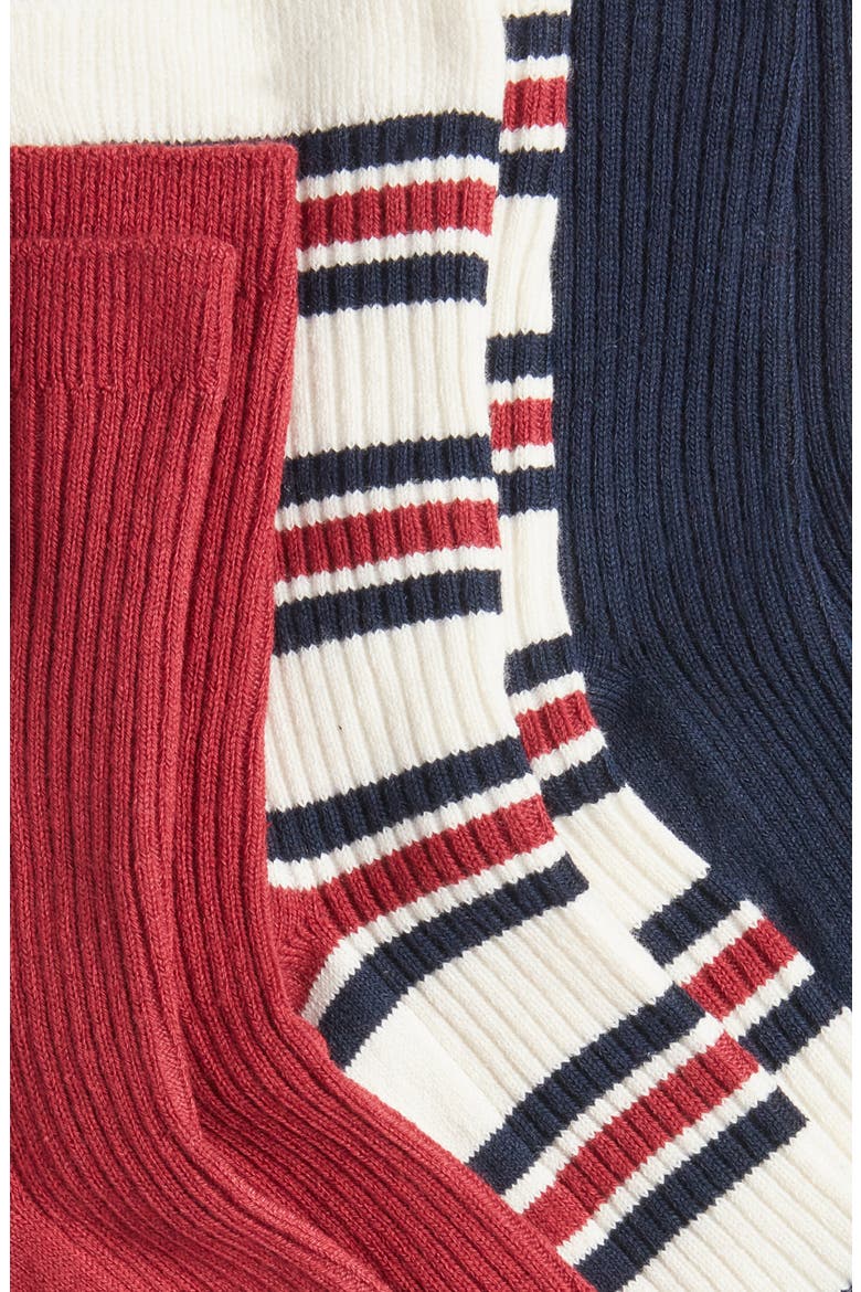 Clyde Stripe Crew Socks, Alternate, color, ASSORTED
