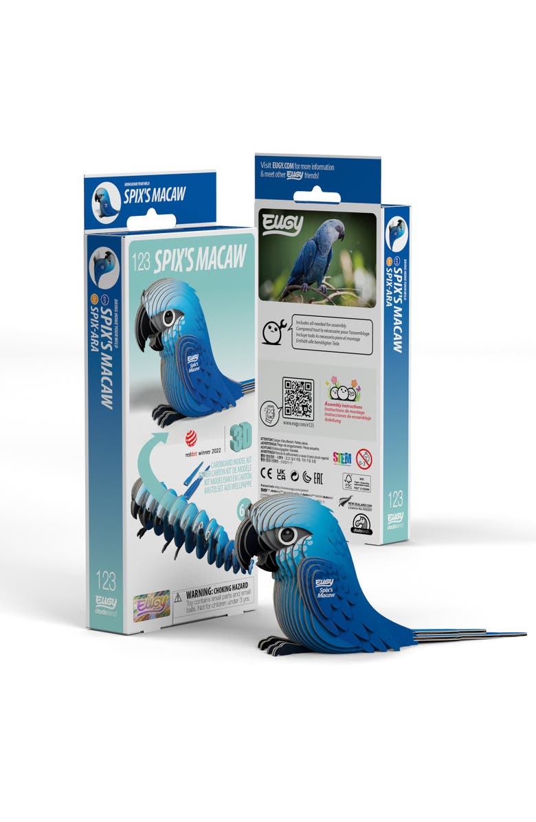 Eugy Puzzles Spix
s Macaw 3D Puzzle, Main, color, 