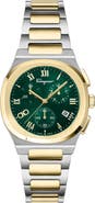 FERRAGAMO Elliptical Two-Tone Bracelet Strap Chronograph Watch, 38mm
