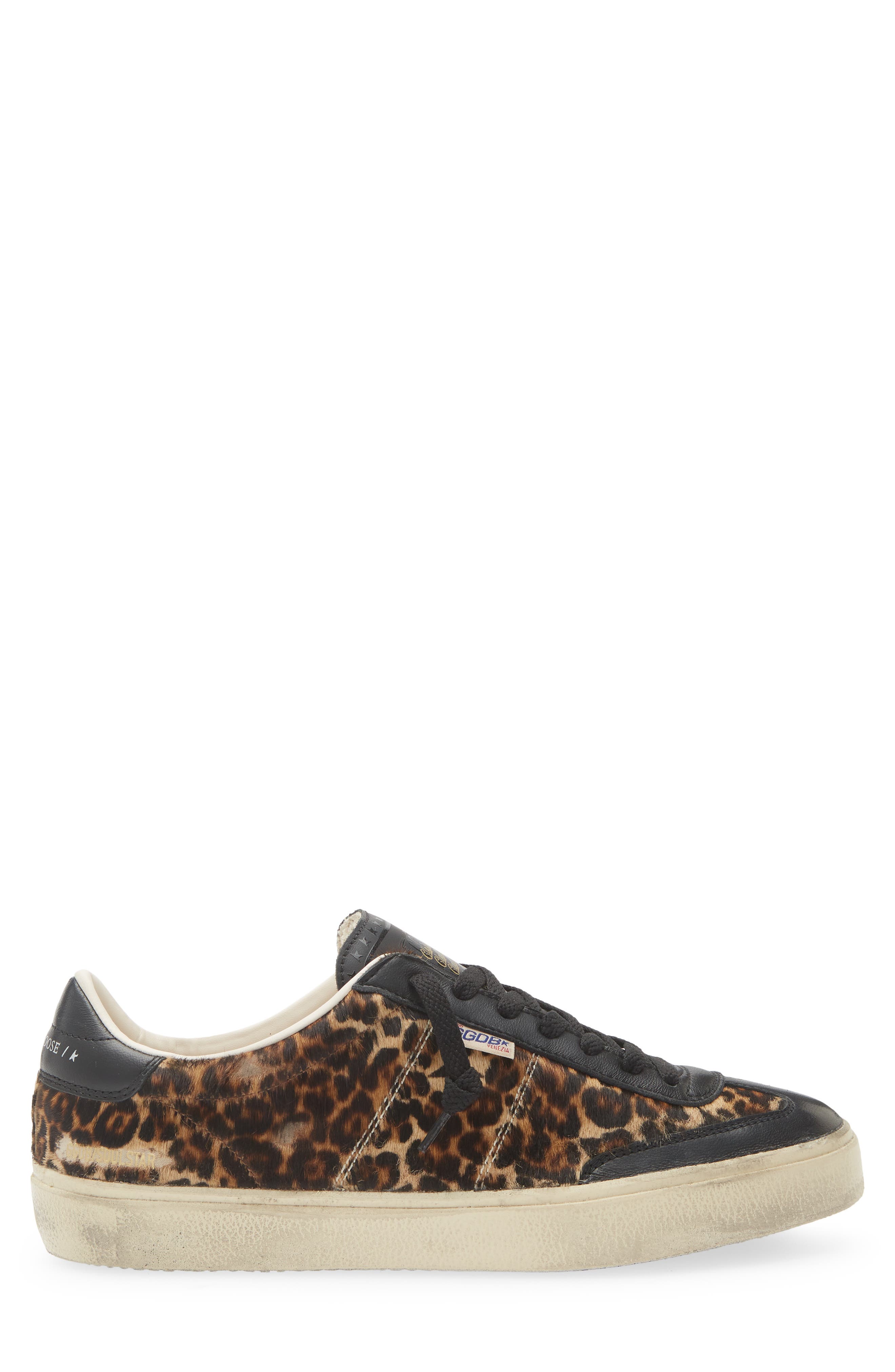 Golden Goose Soul Star Genuine Calf Hair Sneaker, Alternate, color, Beige Brown Black Leo/ Black