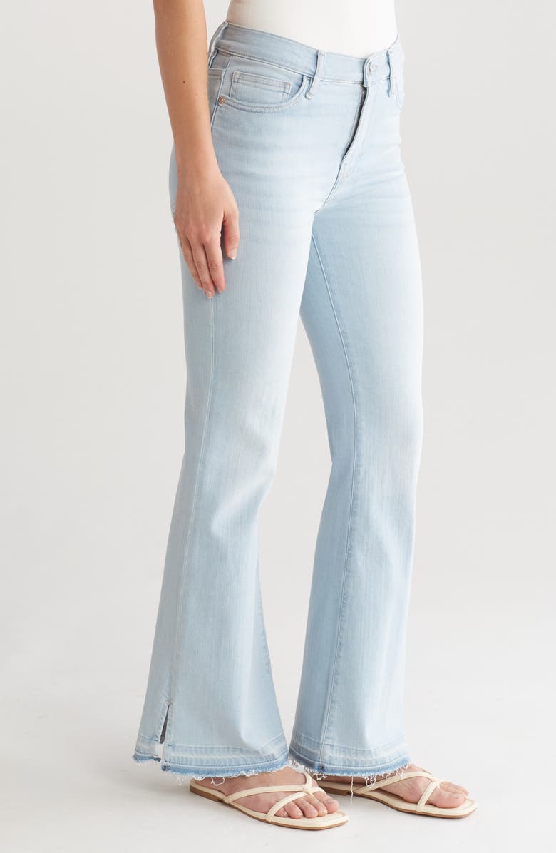 FRAME Le Easy Released Fray Hem Flare Jeans, Alternate, color, 