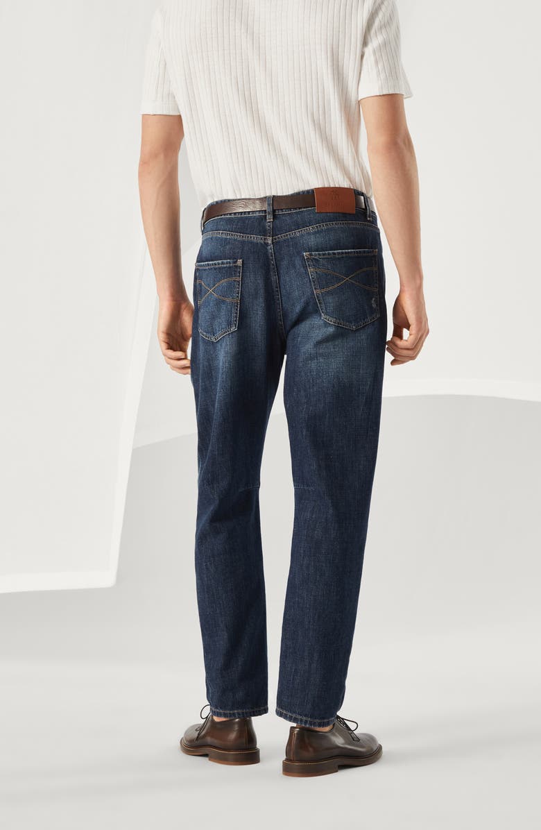 Brunello Cucinelli Leisure fit five-pocket trousers, Alternate, color, 