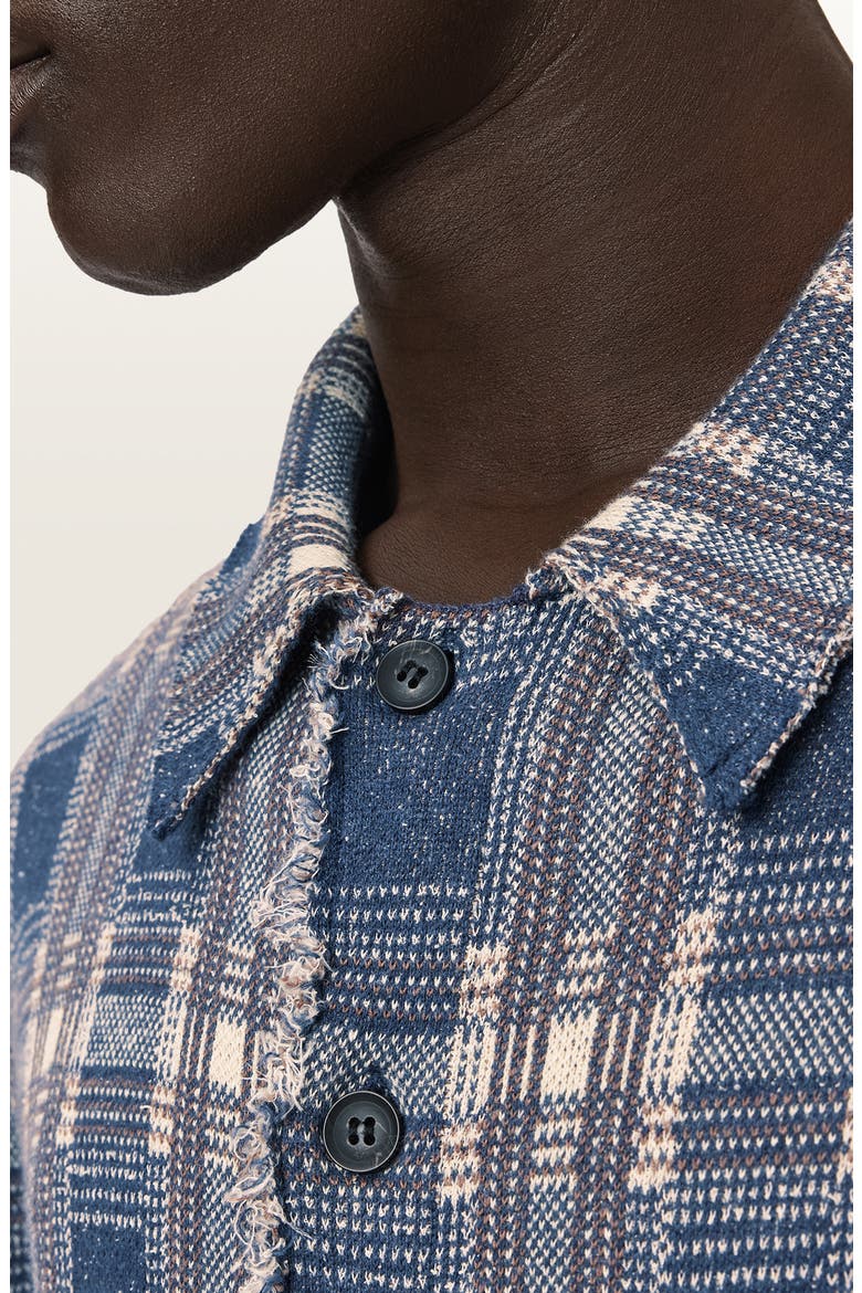 Solmar Knitted Check Cardigan, Alternate, color, MOONSTONE BLUE