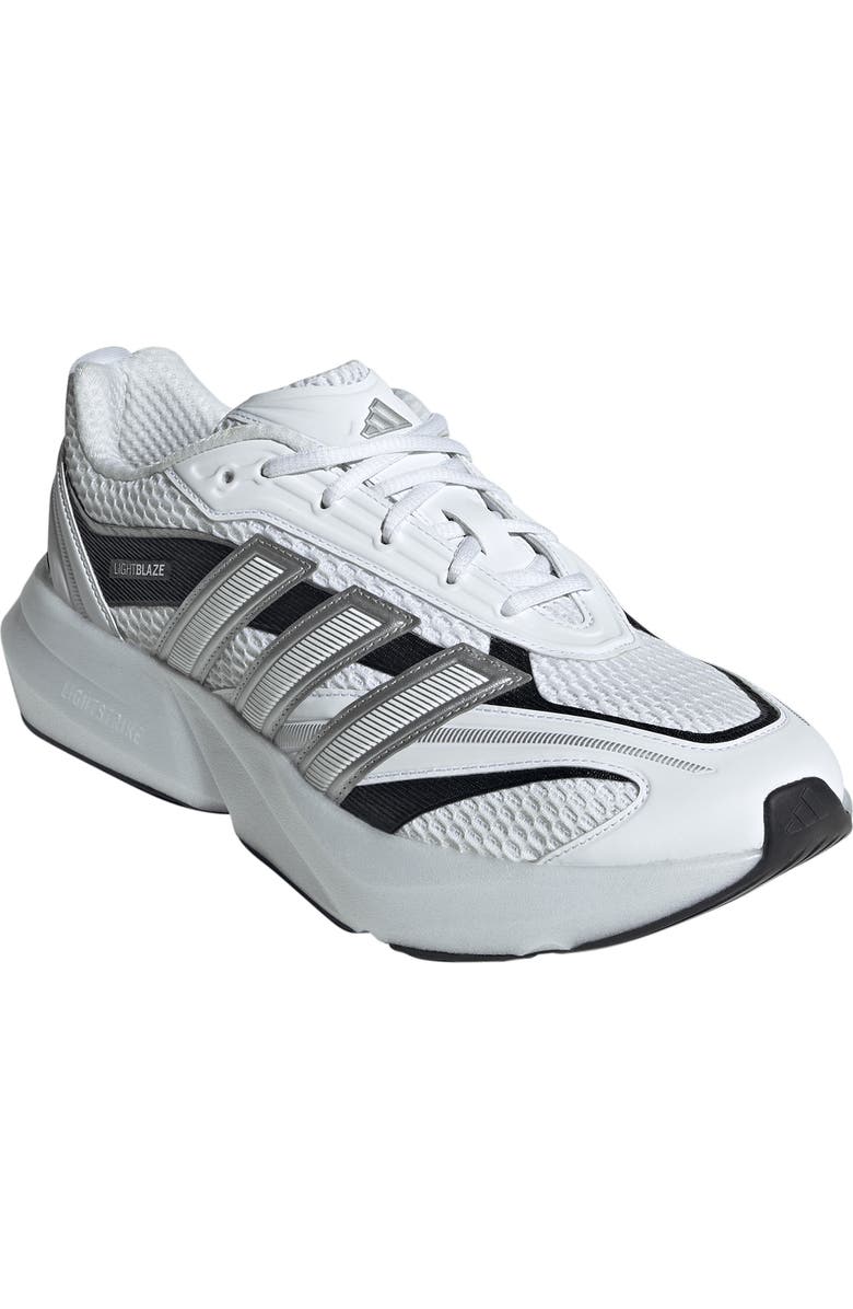 adidas Lightblaze Glow Sneaker, Main, color, White/ Matte Silver/ Black