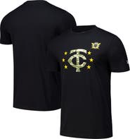 New Era Men's New Era Black Minnesota Twins 2024 Armed Forces Day T-Shirt