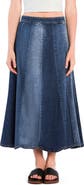 Wash Lab Denim Patchwork Denim Maxi Skirt