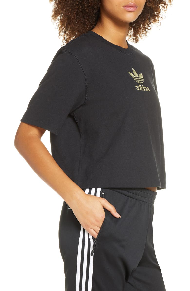 adidas Originals Large Trefoil Tee, Alternate, color, 