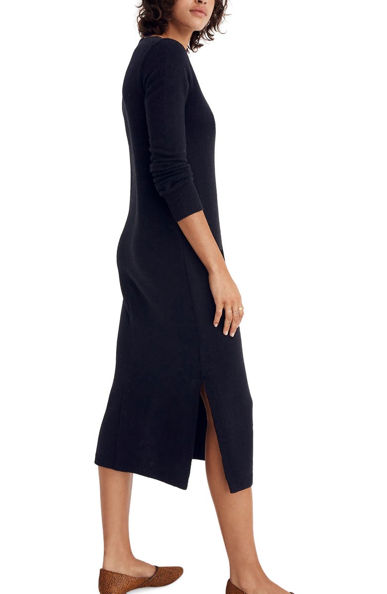 Madewell Midi Sweater Dress, Alternate, color,
