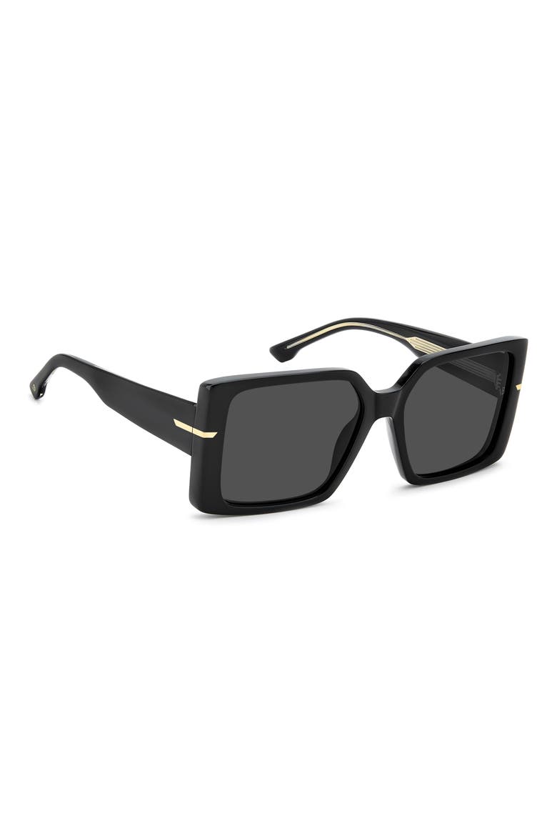 VB 1023/S 57mm Square Sunglasses, Alternate, color, BLACK/ GREY