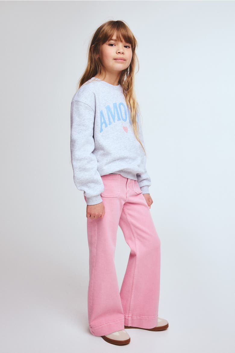 Flared Jeans, Alternate, color, Pink