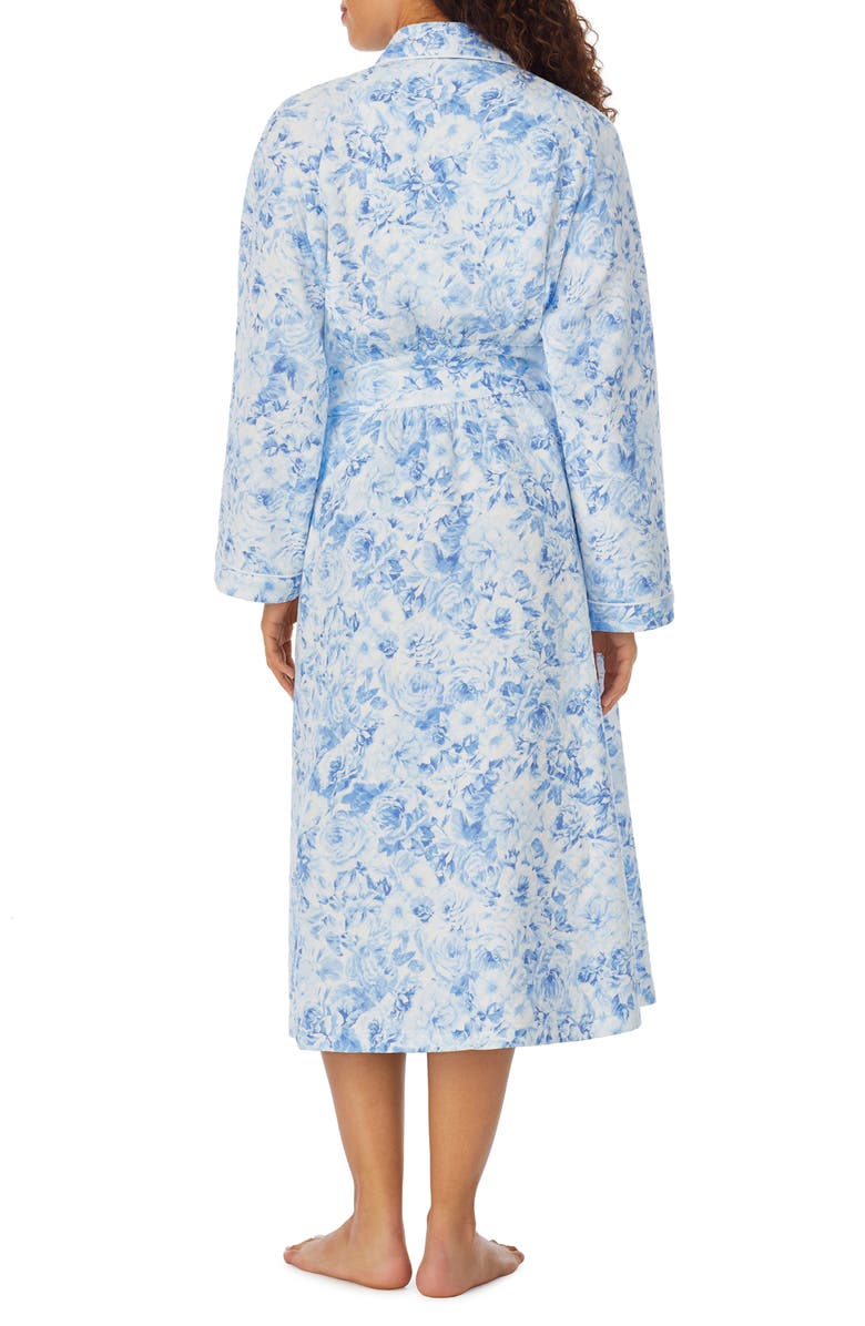 Eileen West Ballet Floral Diamond Quilted Robe, Alternate, color,