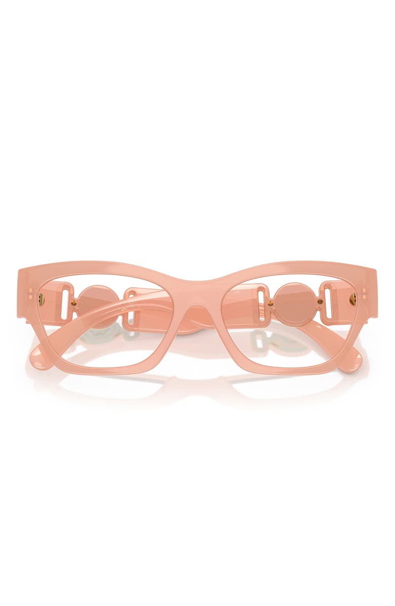 Versace 52mm Cat Eye Optical Glasses, Alternate, color, Opal Pink