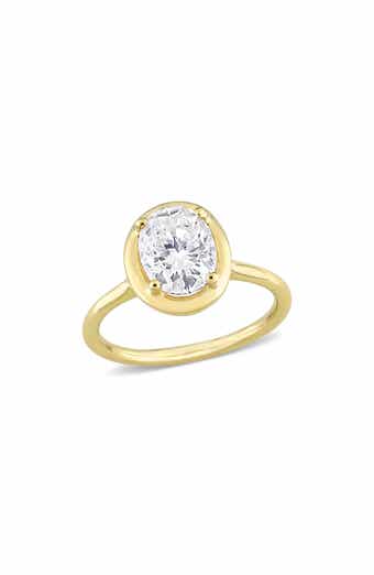 DELMAR Oval Lab Created Moissanite Ring