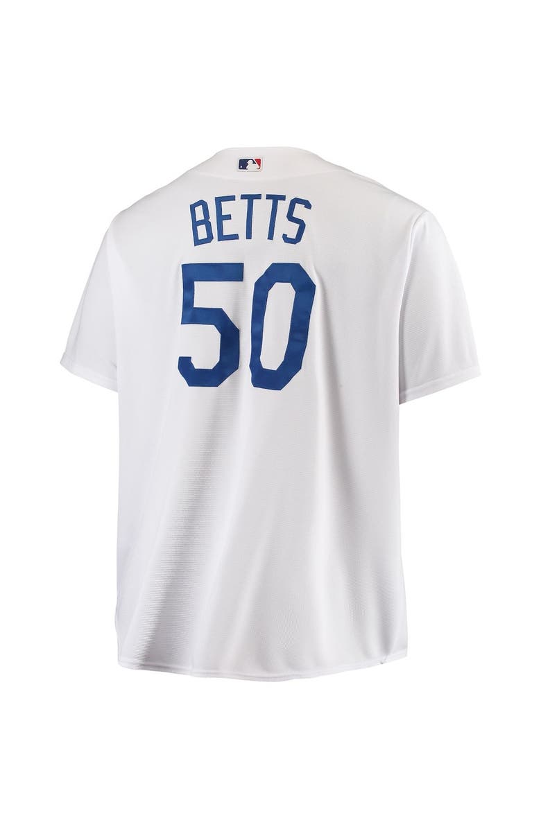 PROFILE Men's Mookie Betts White Los Angeles Dodgers Big & Tall Replica Player Jersey, Alternate, color, 