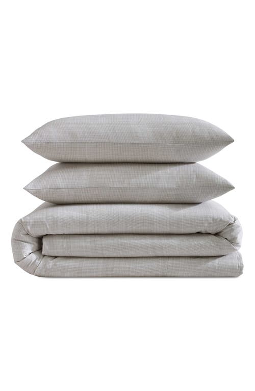 Calvin Klein Textural Rib Duvet Cover & Sham Set In Warm Taupe