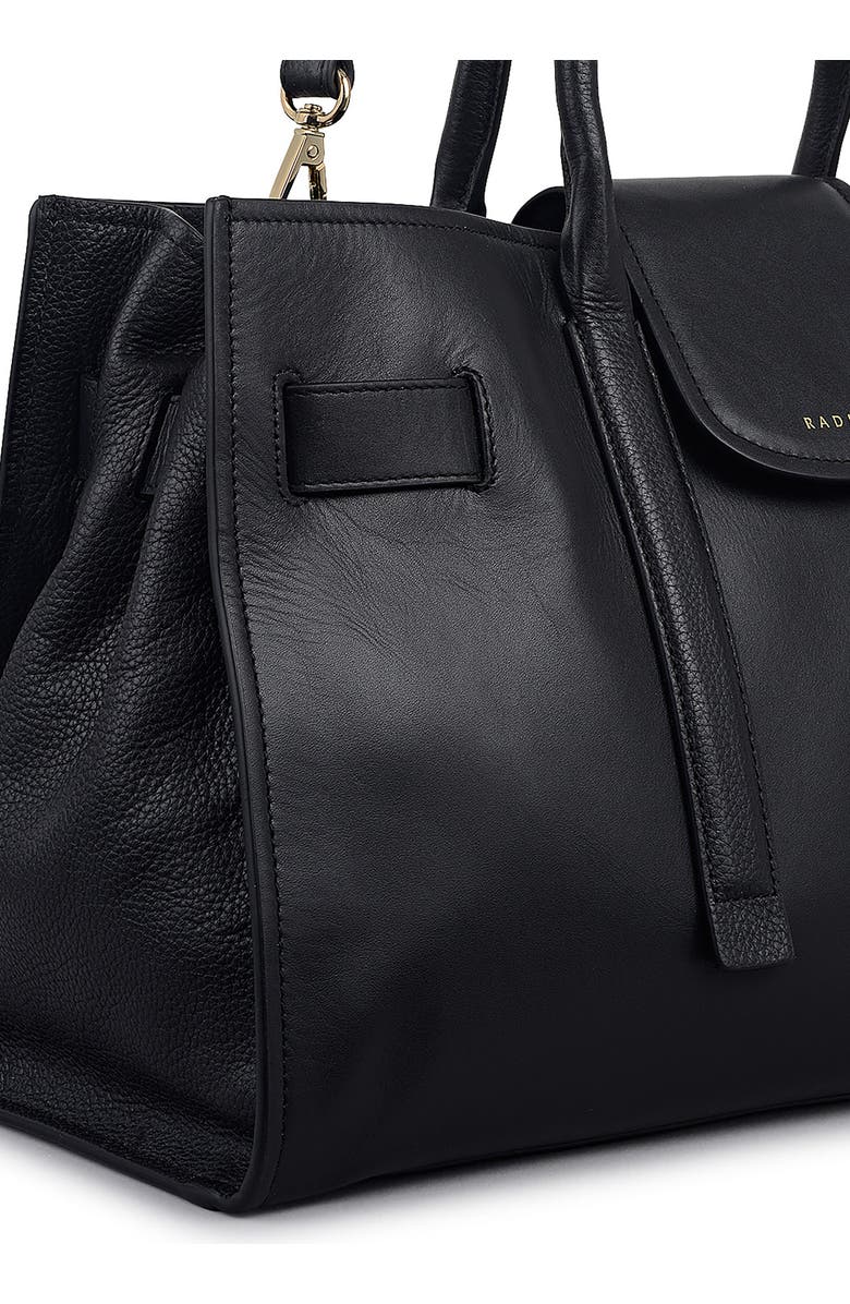 Radley St. Pancras Lane Leather Tote Bag, Alternate, color, Black