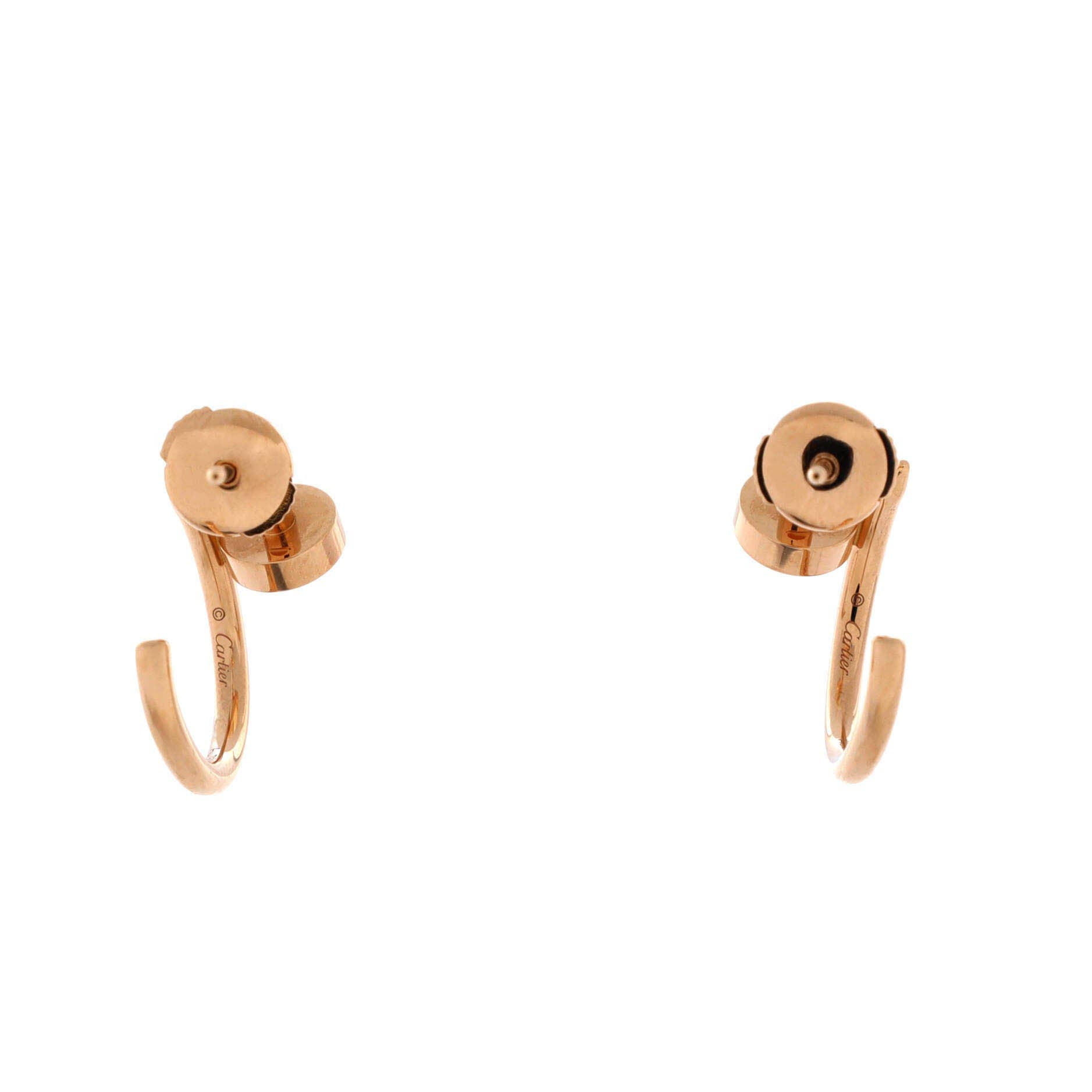 Juste un Clou Hoop Earrings 18K Rose Gold Small, Alternate, color, Metallic Gold