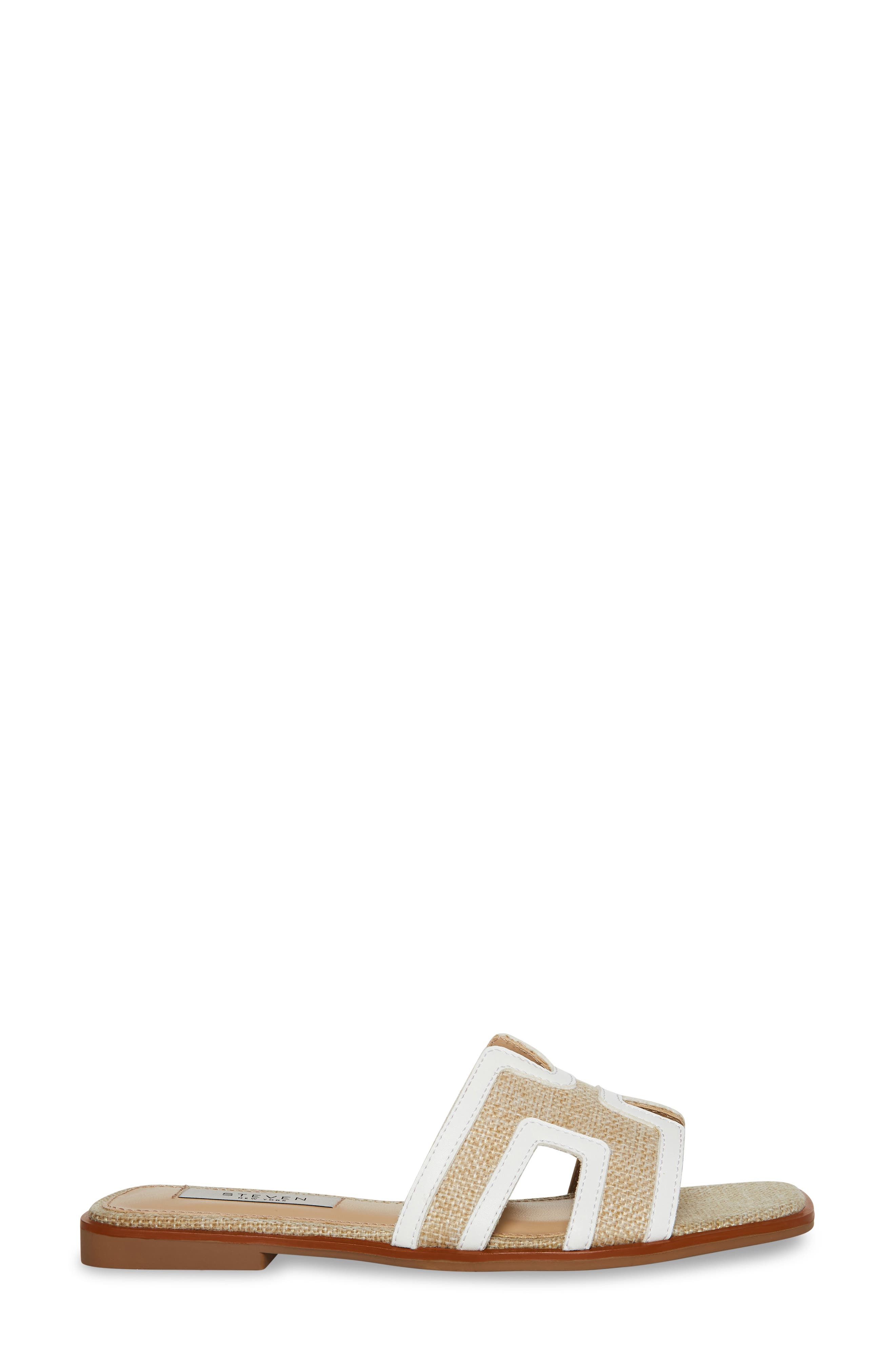 Harlien Slide Sandal, Alternate, color, WHITE