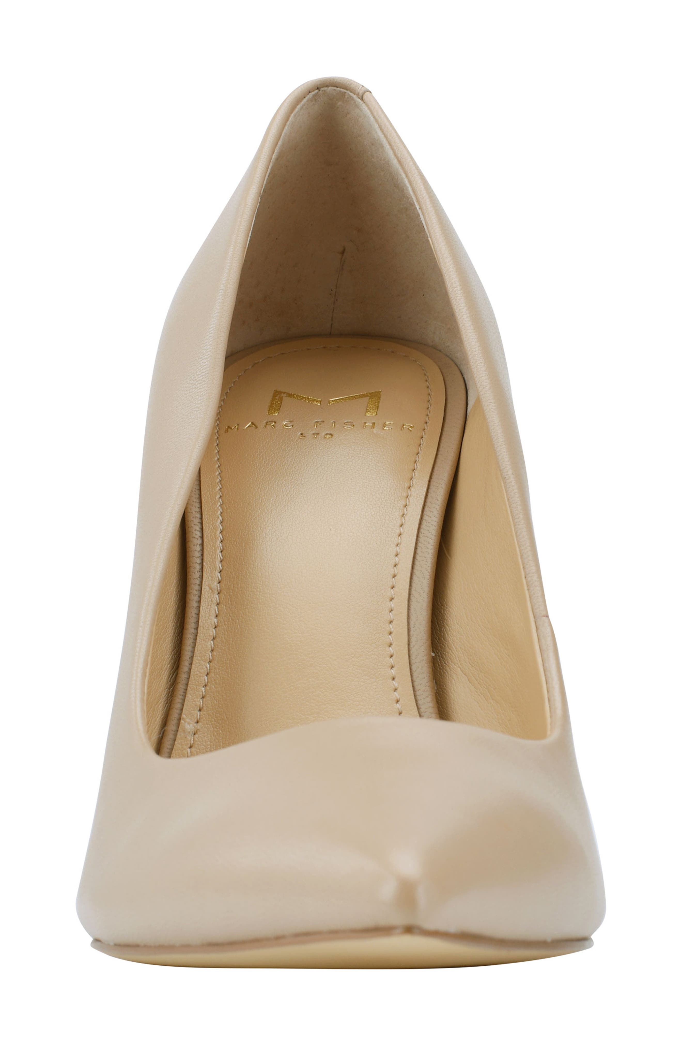 Sassie Pointed Toe Pump, Alternate, color, LATTE BEIGE LEATHER