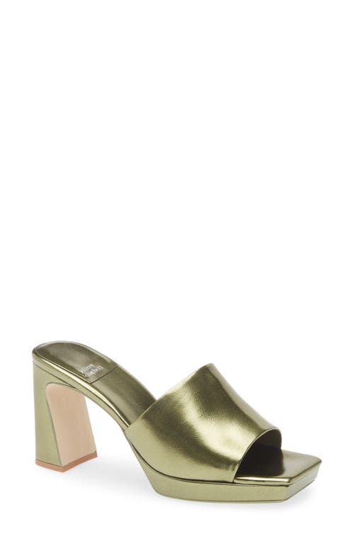 Jeffrey Campbell Dress Code Sandal In Olive Metallic
