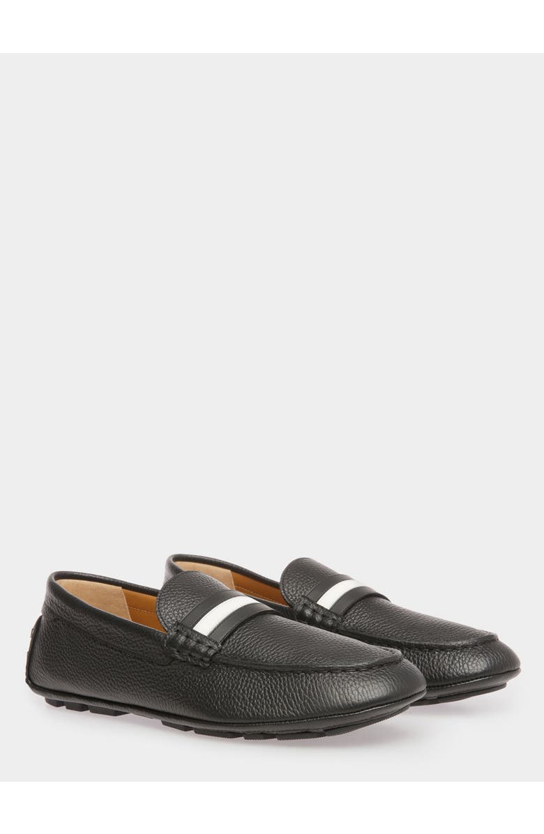 Bally Kerbs Drivers In Leather, Alternate, color, Black