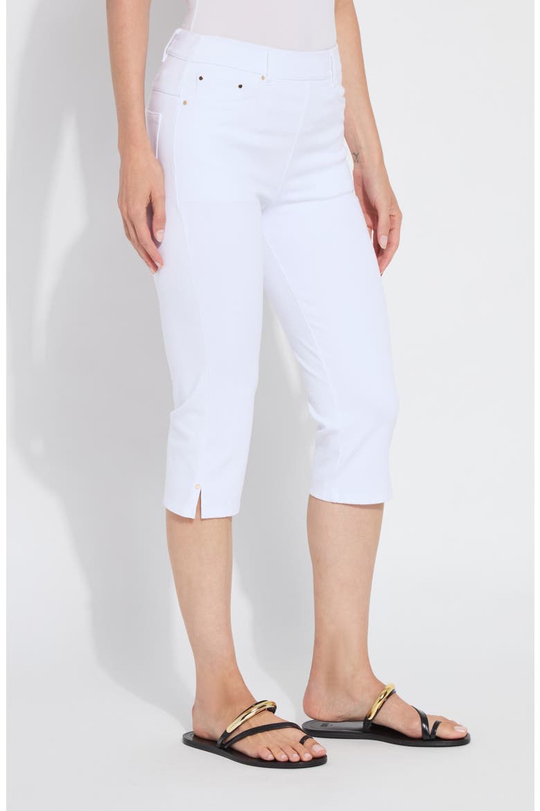 Granada High Waist Capri Jeans, Alternate, color, WHITE