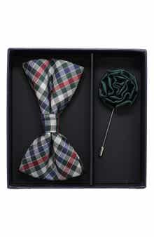 Ben Sherman Bow Tie & Lapel Pin Set