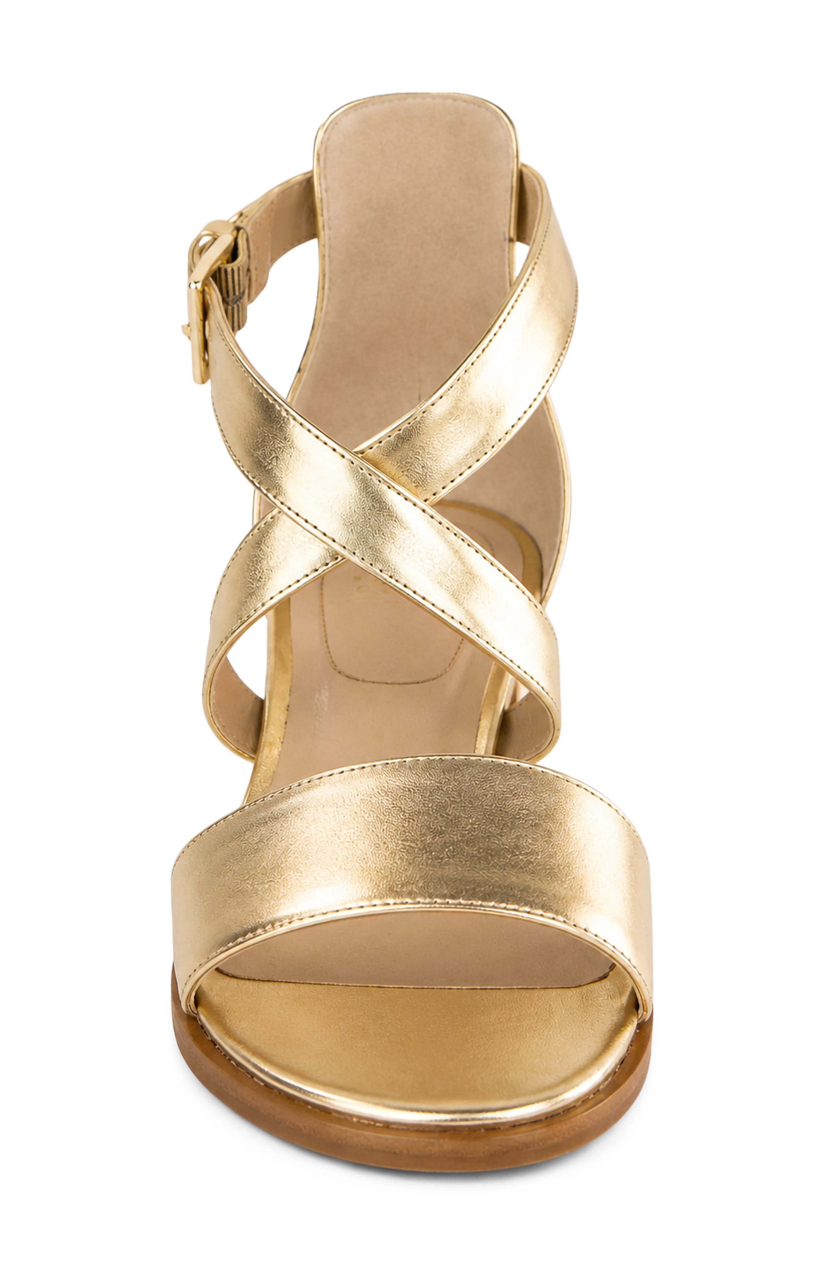 Kilia Leather Sandal, Alternate, color, GOLD