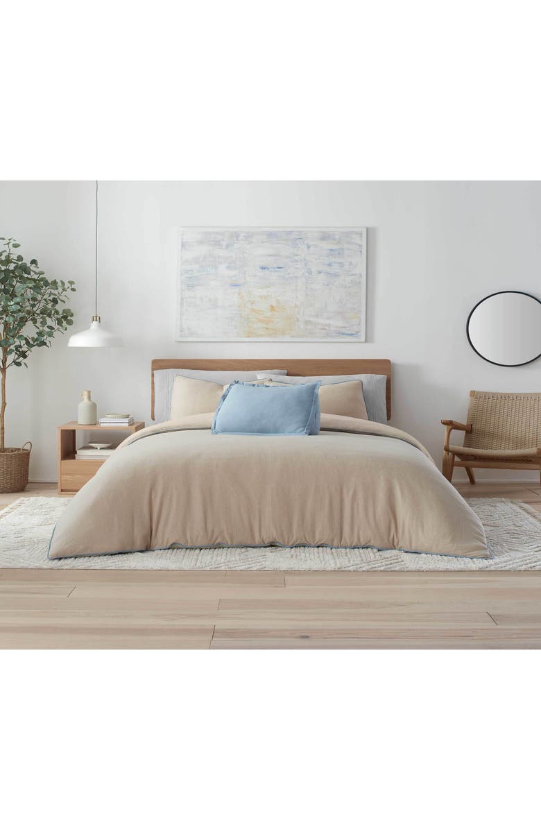 Vellux Snuggle Comforter Set, Alternate, color, Soft Taupe