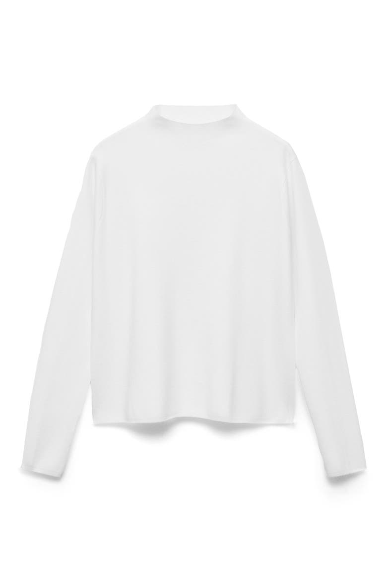 Funnel Neck Sweater, Alternate, color, ECRU