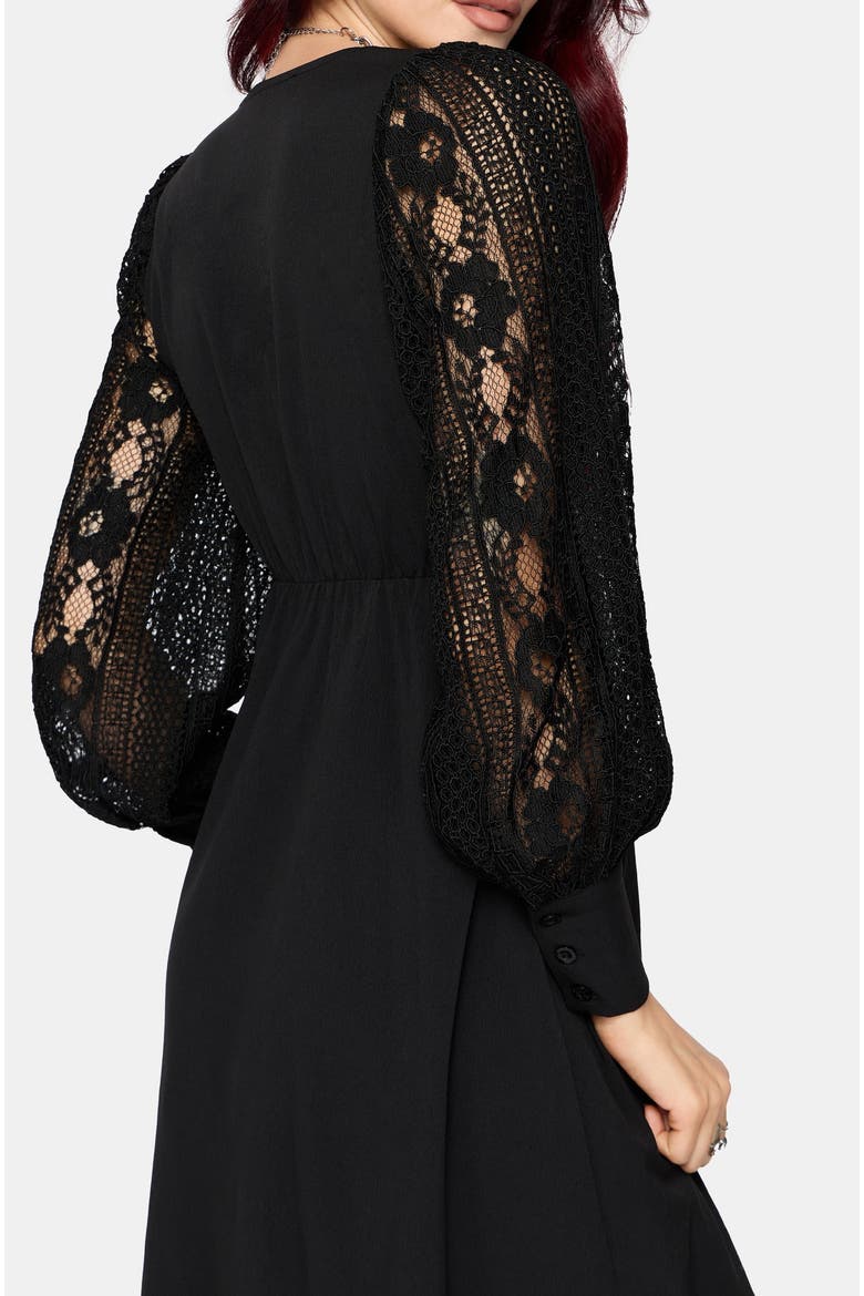 Covenant Midi Dress, Alternate, color, Black